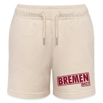 Brême - 0421 - Indicatif régional - Short de jogging enfant bio Stanley/Stella - écru doux - Devant