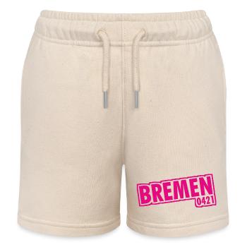 Brême - 0421 - Indicatif Régional - Short de jogging enfant bio Stanley/Stella - écru doux - Devant