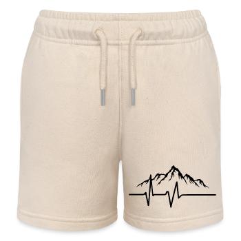 Herzschlag der Berge - Kinder Organic Joggingshorts Mini Bolter von Stanley/Stella - Natur - Vorne