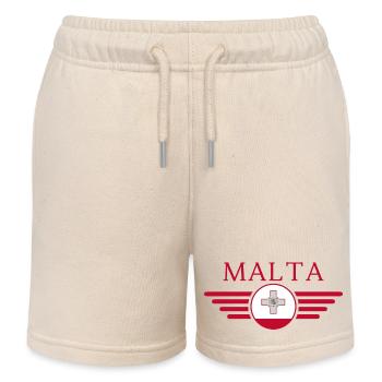 J’aime Malte, T-shirt design de style élégance - Short de jogging enfant bio Stanley/Stella - écru doux - Devant
