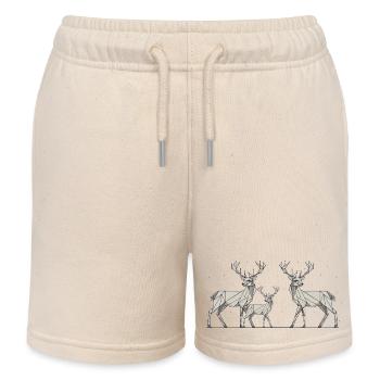 Hirsch 2D - Kinder Organic Joggingshorts Mini Bolter von Stanley/Stella - Natur - Vorne