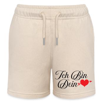 Ich bin dein Herz - Kinder Organic Joggingshorts Mini Bolter von Stanley/Stella - Natur - Vorne