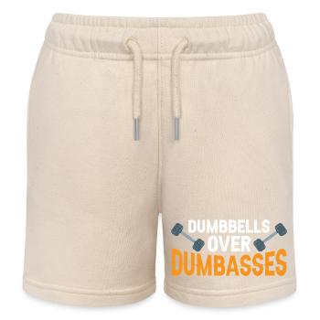 Dumbbells Over Dumbasses 3 - Kinder Organic Joggingshorts Mini Bolter von Stanley/Stella - Natur - Vorne