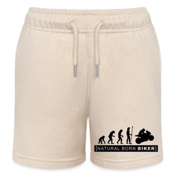 natural born biker - Kinder Organic Joggingshorts Mini Bolter von Stanley/Stella - Natur - Vorne