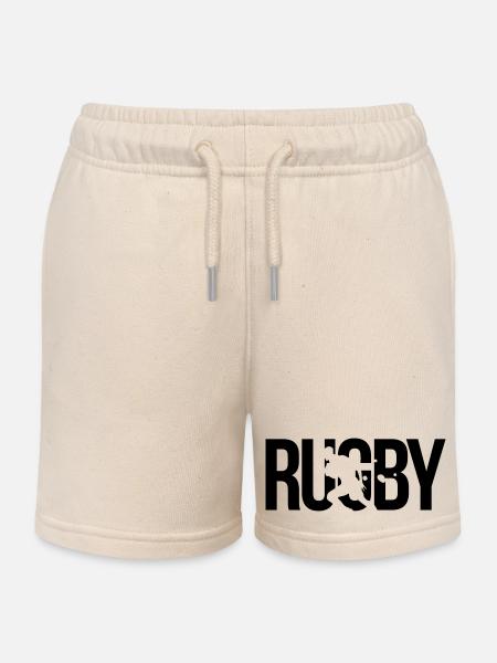 rugby - Short de jogging enfant bio Stanley/Stella - écru doux