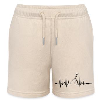 Wave Gitarre mit Klinkenstecker-Enden - Kinder Organic Joggingshorts Mini Bolter von Stanley/Stella - Natur - Vorne