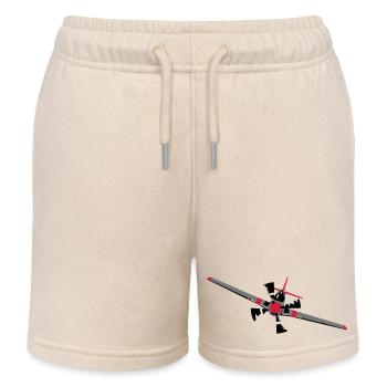 avion - Short de jogging enfant bio Stanley/Stella - écru doux - Devant