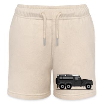 Defender 6x6 Black - Kids Organic Sweat Shorts by Stanley/Stella - soft Ecru - Front