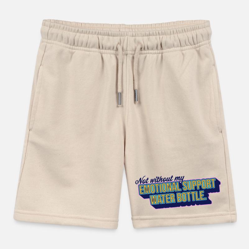 Emotional Support Water Bottle Kids Organic Sweat Shorts by Stanley/Stella