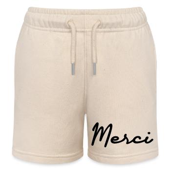 MISTRESS. MASTER. THANK YOU. THANK YOU MISTRESS - Kids Organic Sweat Shorts by Stanley/Stella - soft Ecru - Front
