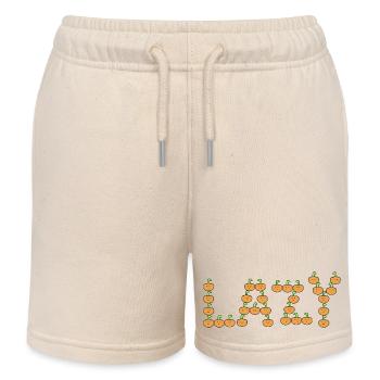 Pumpkin lazy - Kids Organic Sweat Shorts by Stanley/Stella - soft Ecru - Front
