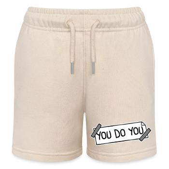 You Do You Lustig Selbstbewusstsein Freiheit Logo - Kinder Organic Joggingshorts Mini Bolter von Stanley/Stella - Natur - Vorne