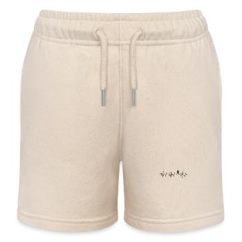 Musik Gitarist Herzschlag - Kinder Organic Joggingshorts Mini Bolter von Stanley/Stella - Natur - Vorne