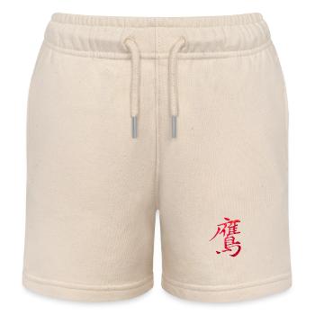 Chinesisch Adler - Kinder Organic Joggingshorts Mini Bolter von Stanley/Stella - Natur - Vorne