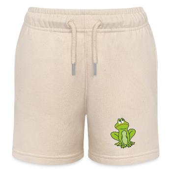 Grenouille - Short de jogging enfant bio Stanley/Stella - écru doux - Devant