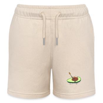 Kanu Avocado Rudern Boot Spaßig Lustig Fantasy - Kinder Organic Joggingshorts Mini Bolter von Stanley/Stella - Natur - Vorne