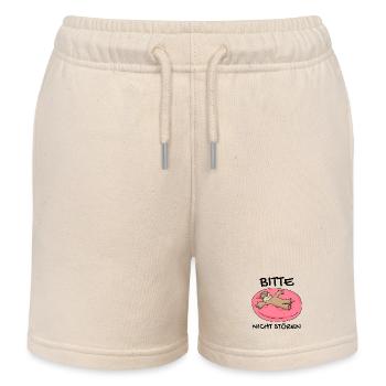 Bitte nicht stören Faultier Entspannen Geschenk - Kinder Organic Joggingshorts Mini Bolter von Stanley/Stella - Natur - Vorne