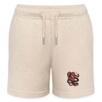 TIGER UND COBRA KÄMPFEN GEGENEINANDER TATTOO STIL - Kinder Organic Joggingshorts Mini Bolter von Stanley/Stella - Natur - Vorne