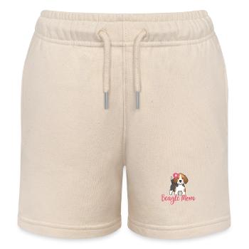 Beagle Mom Hundebesitzerin Frauchen Geschenk - Kinder Organic Joggingshorts Mini Bolter von Stanley/Stella - Natur - Vorne