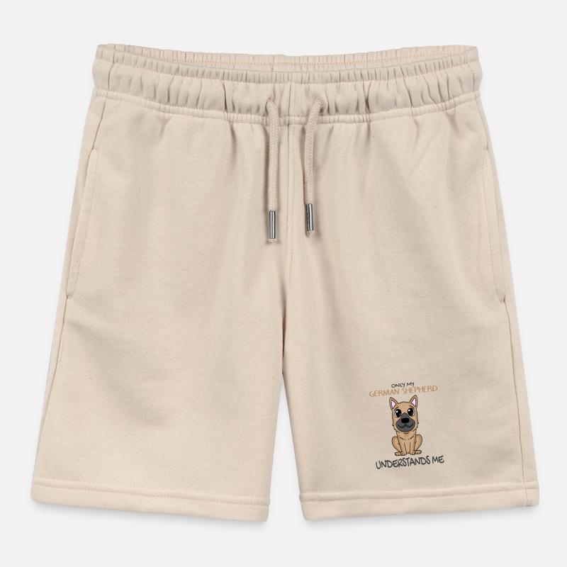 German Shepherd Kids Organic Sweat Shorts by Stanley/Stella
