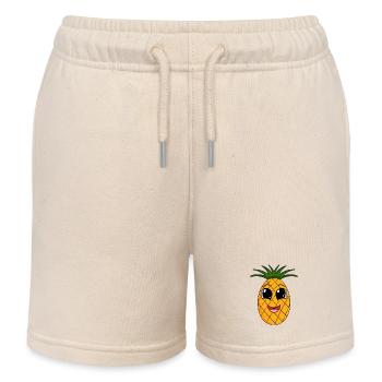 Ananas - Short de jogging enfant bio Stanley/Stella - écru doux - Devant