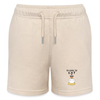 Vegan drôle - Short de jogging enfant bio Stanley/Stella - écru doux - Devant
