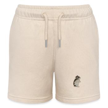 Dzungarian dwarf hamster - Kids Organic Sweat Shorts by Stanley/Stella - soft Ecru - Front