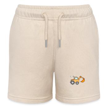 Pelles pour enfants - Short de jogging enfant bio Stanley/Stella - écru doux - Devant