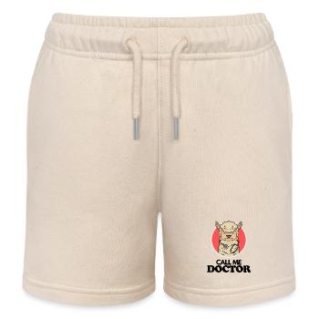 Doctoral Thesis Doctorate Doctorate Doctorate - Kids Organic Sweat Shorts by Stanley/Stella - soft Ecru - Front