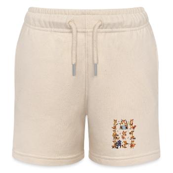 Cartoon Fuchs Big Band - Kids Organic Sweat Shorts by Stanley/Stella - soft Ecru - Front
