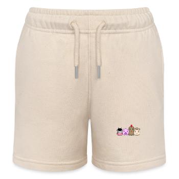 Niedliche Tiere - Kinder Organic Joggingshorts Mini Bolter von Stanley/Stella - Natur - Vorne