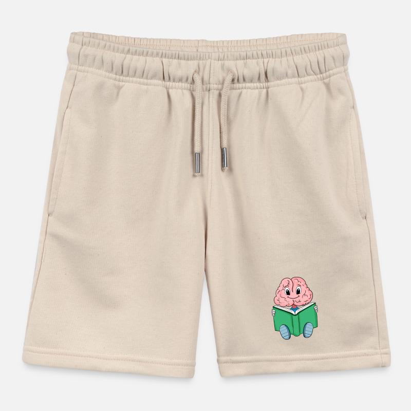 Brain reading Kids Organic Sweat Shorts by Stanley/Stella