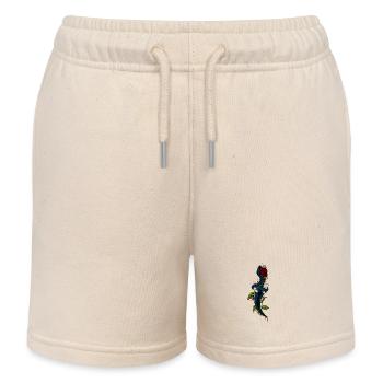 Poignard sanglant vintage à la rose - Short de jogging enfant bio Stanley/Stella - écru doux - Devant