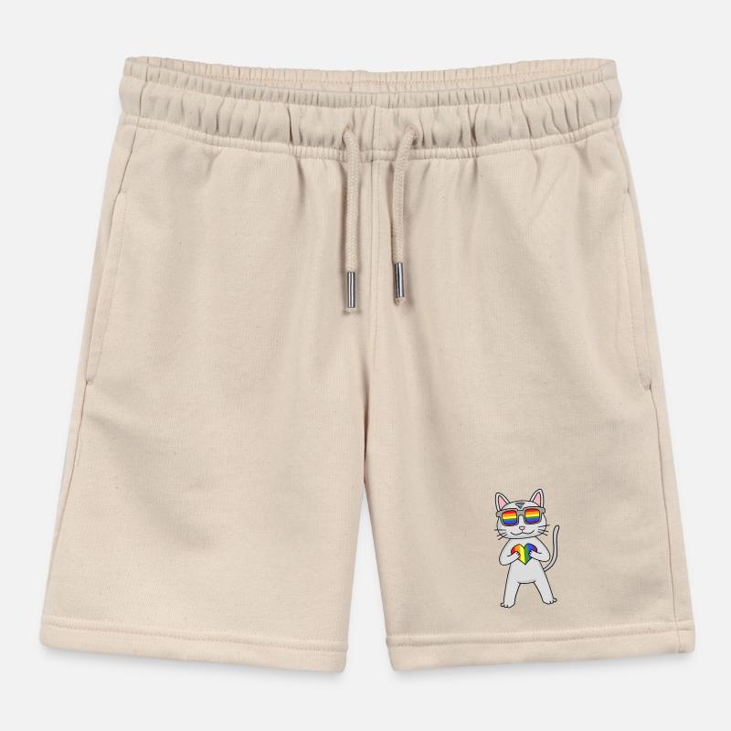 Chat LGBT Devon Rex Rainbow Short de jogging enfant bio Stanley/Stella