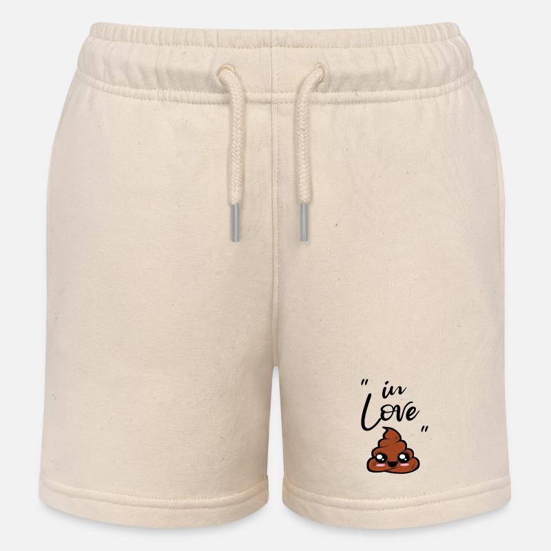 caca kawaii - Short de jogging enfant bio Stanley/Stella - écru doux