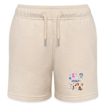 Süße Tiere in Usedom - Kinder Organic Joggingshorts Mini Bolter von Stanley/Stella - Natur - Vorne