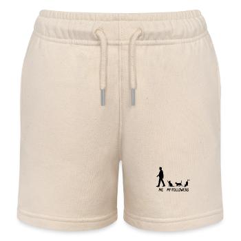 I My Followers Cat Breeder Cat Kitten - Kids Organic Sweat Shorts by Stanley/Stella - soft Ecru - Front