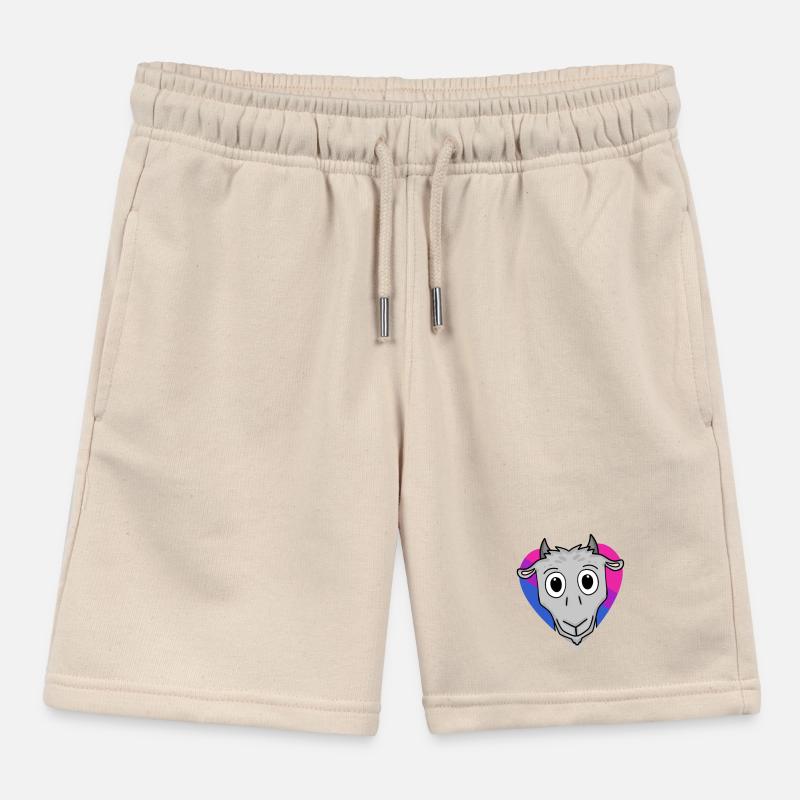 Bisexual Goat Gift Kids Organic Sweat Shorts by Stanley/Stella