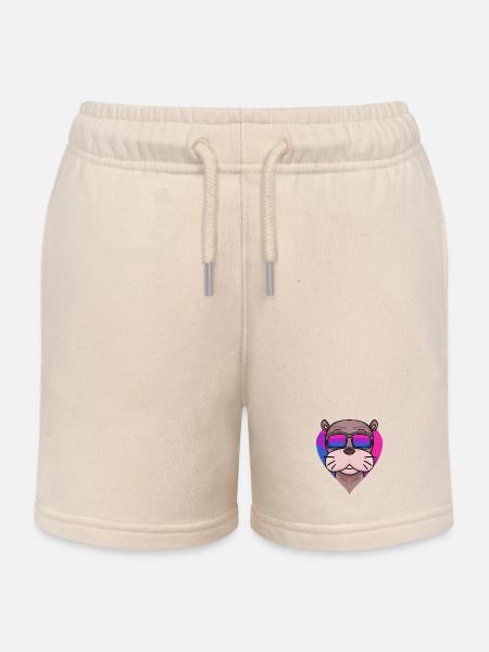 Bisexuell Seelöwe Geschenk - Kinder Organic Joggingshorts Mini Bolter von Stanley/Stella - Natur