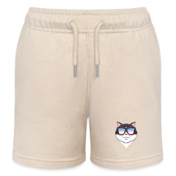 Transgender Transsexuell Ragdoll Katze Geschenk - Kinder Organic Joggingshorts Mini Bolter von Stanley/Stella - Natur - Vorne