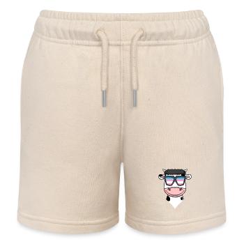 Transgender Transsexuell Kuh Geschenk - Kinder Organic Joggingshorts Mini Bolter von Stanley/Stella - Natur - Vorne