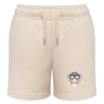 Transgender Transsexuell Affe Geschenk - Kinder Organic Joggingshorts Mini Bolter von Stanley/Stella - Natur - Vorne