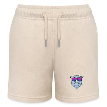 Bisexual Rhino Gift - Kids Organic Sweat Shorts by Stanley/Stella - soft Ecru - Front