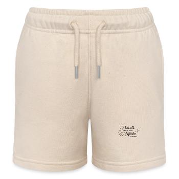 September Geburtstag Hund frauchen - Kinder Organic Joggingshorts Mini Bolter von Stanley/Stella - Natur - Vorne