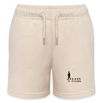 I My Followers Quail Breeder Quail Bird - Kids Organic Sweat Shorts by Stanley/Stella - soft Ecru - Front
