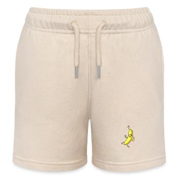 Kawaii Comic Banane - Kinder Organic Joggingshorts Mini Bolter von Stanley/Stella - Natur - Vorne