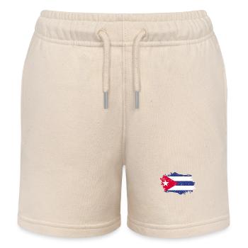 Cuba Flag Grunge Cuba Flag - Short de jogging enfant bio Stanley/Stella - écru doux - Devant