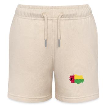 Guinée Bissau Drapeau Grunge Guinée Bissau Drapeau - Short de jogging enfant bio Stanley/Stella - écru doux - Devant