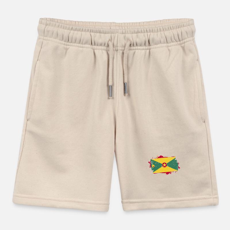Drapeau de la Grenade Grunge Drapeau de la Grenade Short de jogging enfant bio Stanley/Stella