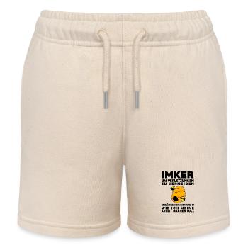 Imker Imkerei Honig Bienen - Kinder Organic Joggingshorts Mini Bolter von Stanley/Stella - Natur - Vorne